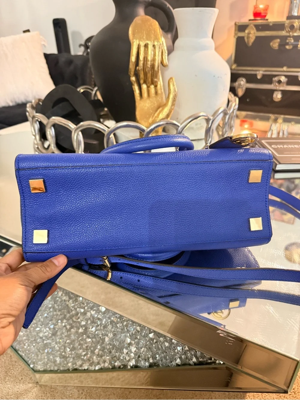 Michael Kors Harper Leather Satchel Bag